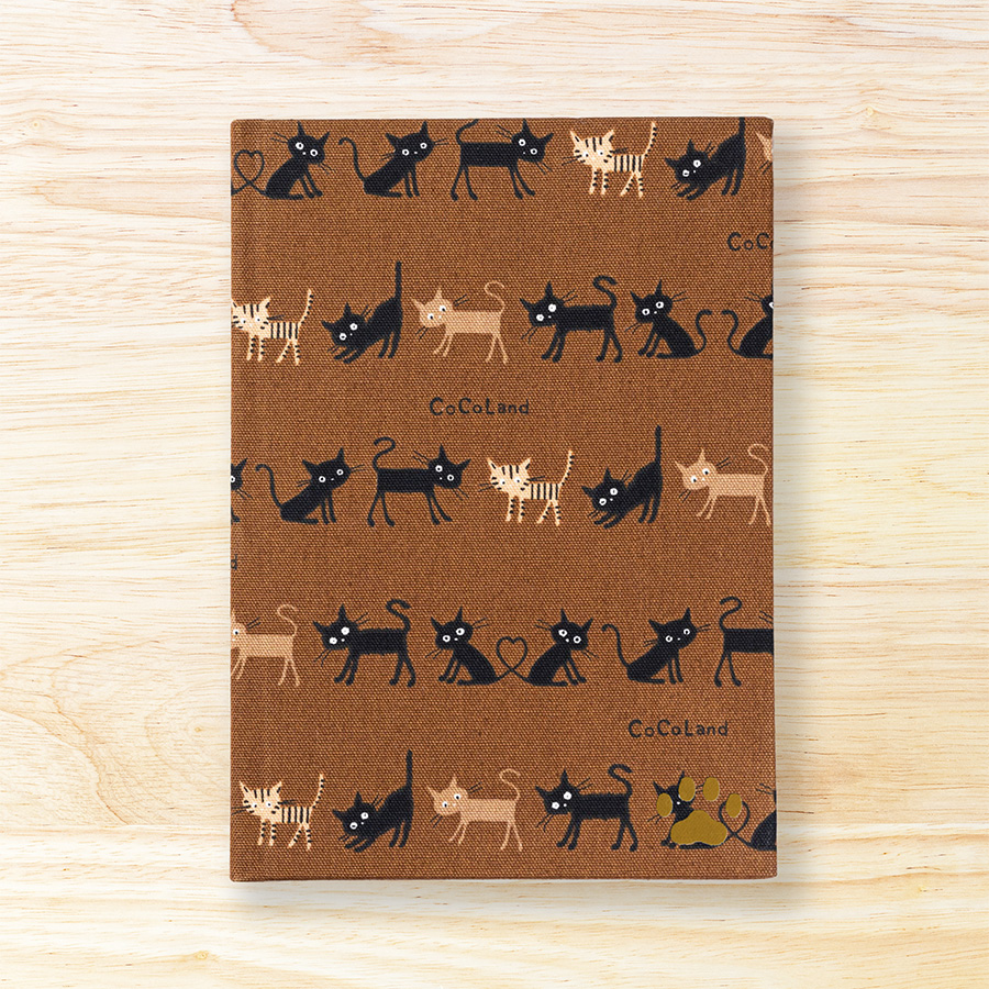 Hertful cats -black cats on chocolate brown base